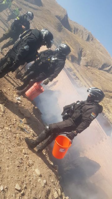 Los uniformados acudieron al lugar.