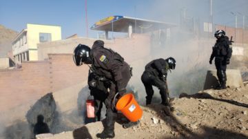 Los uniformados acudieron al lugar.