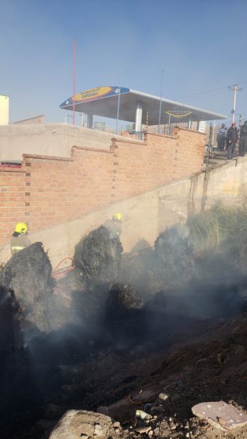 Los uniformados acudieron al lugar.