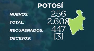 Potosí en el reporte del Ministerio de Salud