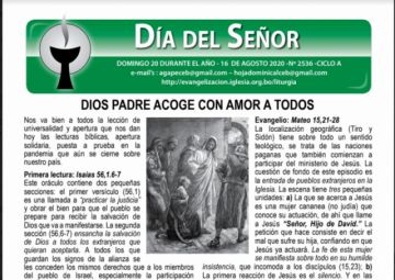 El padre Miguel Albino comparte su reflexión y la hojita dominical