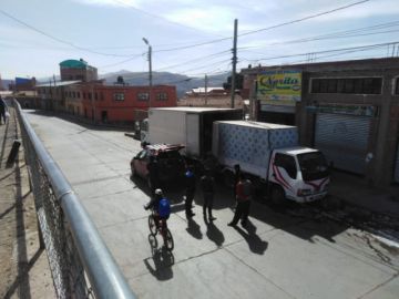 Los camiones llegarán en el transcurso de las horas.