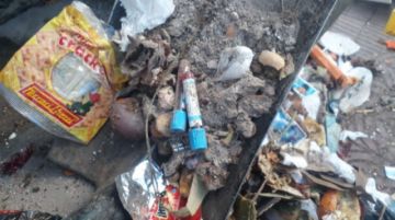 Encontraron este material en contenedores. FOTO EMAP