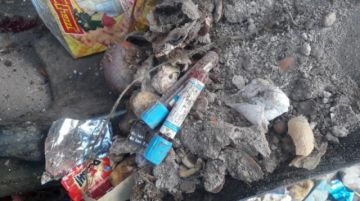 Encontraron este material en contenedores. FOTO EMAP