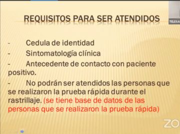 Explicaron la segunda fase del rastrillaje que será hasta fin de mes.