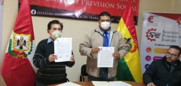 De la firma de convenios participaron representantes de diferentes entes colegiados.