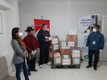 El acto se desarrolló en Sucre. FOTO: LABORATORIOS IFA