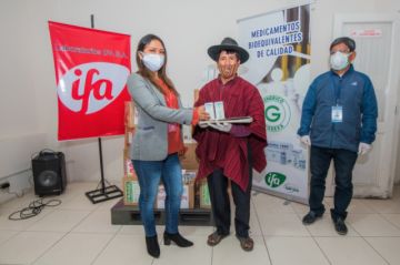 El acto se desarrolló en Sucre. FOTO: LABORATORIOS IFA