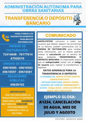 Los comunicados de Aapos con la información de contacto.