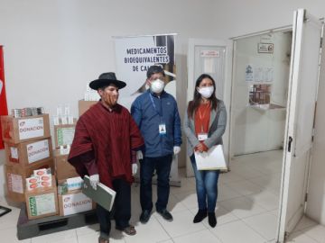 El acto se desarrolló en Sucre. FOTO: LABORATORIOS IFA
