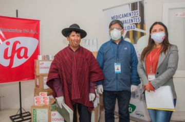 El acto se desarrolló en Sucre. FOTO: LABORATORIOS IFA