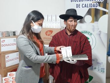 El acto se desarrolló en Sucre. FOTO: LABORATORIOS IFA