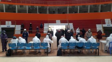 Seis coliseos en la ciudad fueron habilitados para esta tarea.