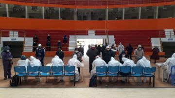 Seis coliseos en la ciudad fueron habilitados para esta tarea.