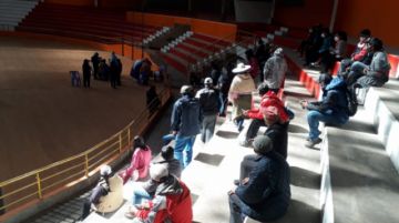 Seis coliseos en la ciudad fueron habilitados para esta tarea.