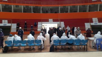Seis coliseos en la ciudad fueron habilitados para esta tarea.