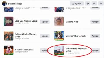 Arancibia también es contacto de Alejo.