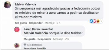 Dice que el ministro es "traidor".