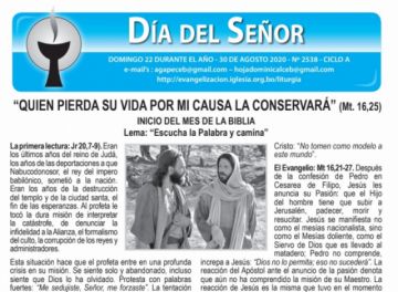 El padre Miguel Albino comparte su reflexión y la hojita dominical