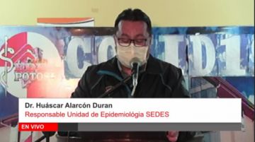El jefe de la Unidad de Epidemiología, Huáscar Alarcón