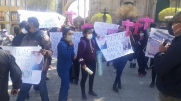 La protesta llegó hasta el centro de la ciudad de Potosí