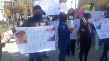 La protesta llegó hasta el centro de la ciudad de Potosí