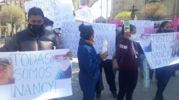 La protesta llegó hasta el centro de la ciudad de Potosí