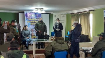 El consumo será voluntario, se informó en el acto.