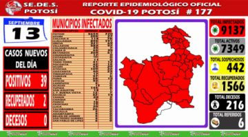 Reporte departamental del Sedes Potosí