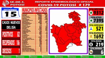 Reporte departamental del Sedes Potosí