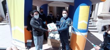 La donación está destinada al personal sanitario que trabaja en el Centro Covid que atiende a pacientes del Departamento. FOTO: LA PROMOTORA