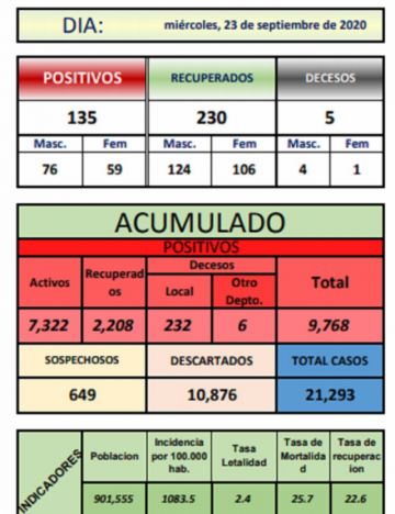 Reporte departamental del Sedes Potosí