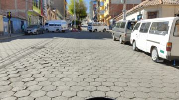 El bloqueo es en una de las avenida más transitadas.