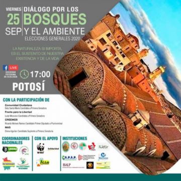  Siga el foro político sobre el tema ambiental de candidatos en Potosí