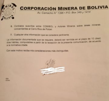 Los pedidos de información.
