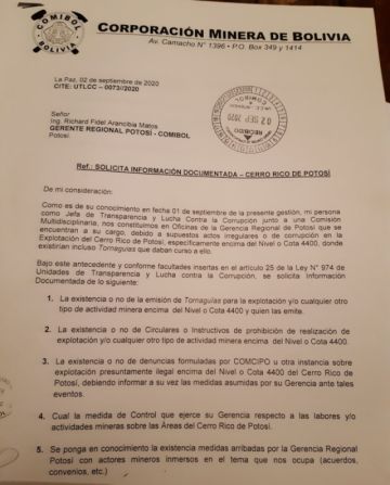 Los pedidos de información.