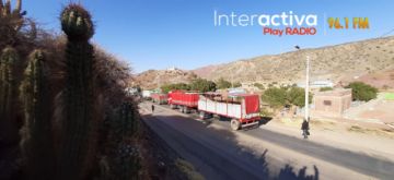 Los motorizados estaban bloqueados. FOTO INTERACTIVA PLAY RADIO