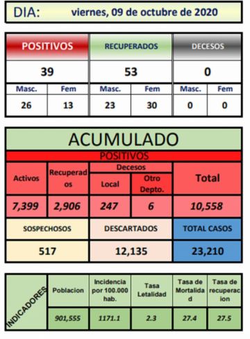 Reporte departamental del Sedes Potosí