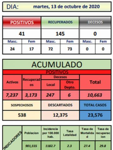 Reporte departamental del Sedes Potosí