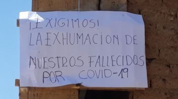 Así de bloqueadas están las calles de acceso al cementerio general.
