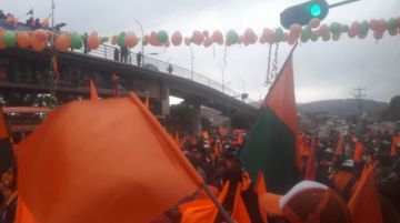 La concentración se realiza en la avenida Tinku.