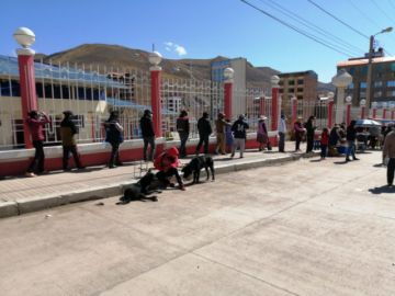 La mañana de la jornada de votación en Potosí.