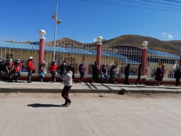 La mañana de la jornada de votación en Potosí.