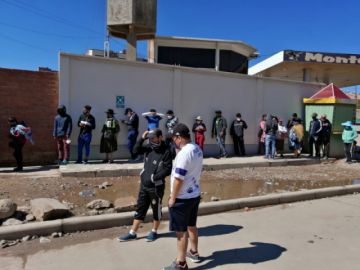 La mañana de la jornada de votación en Potosí.