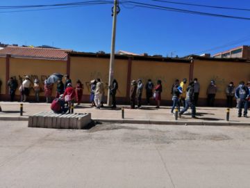 La mañana de la jornada de votación en Potosí.
