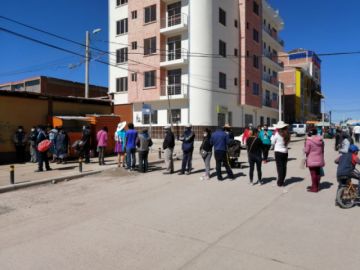 La mañana de la jornada de votación en Potosí.