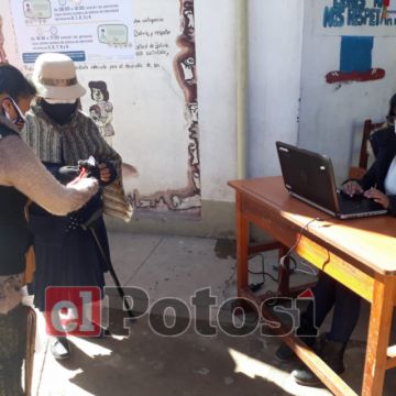 La mañana de la jornada de votación en Potosí.