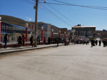 La mañana de la jornada de votación en Potosí.