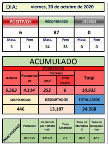 Reporte departamental del Sedes Potosí