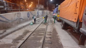 Realizaron la limpieza desde la madrugada. FOTO EMAP